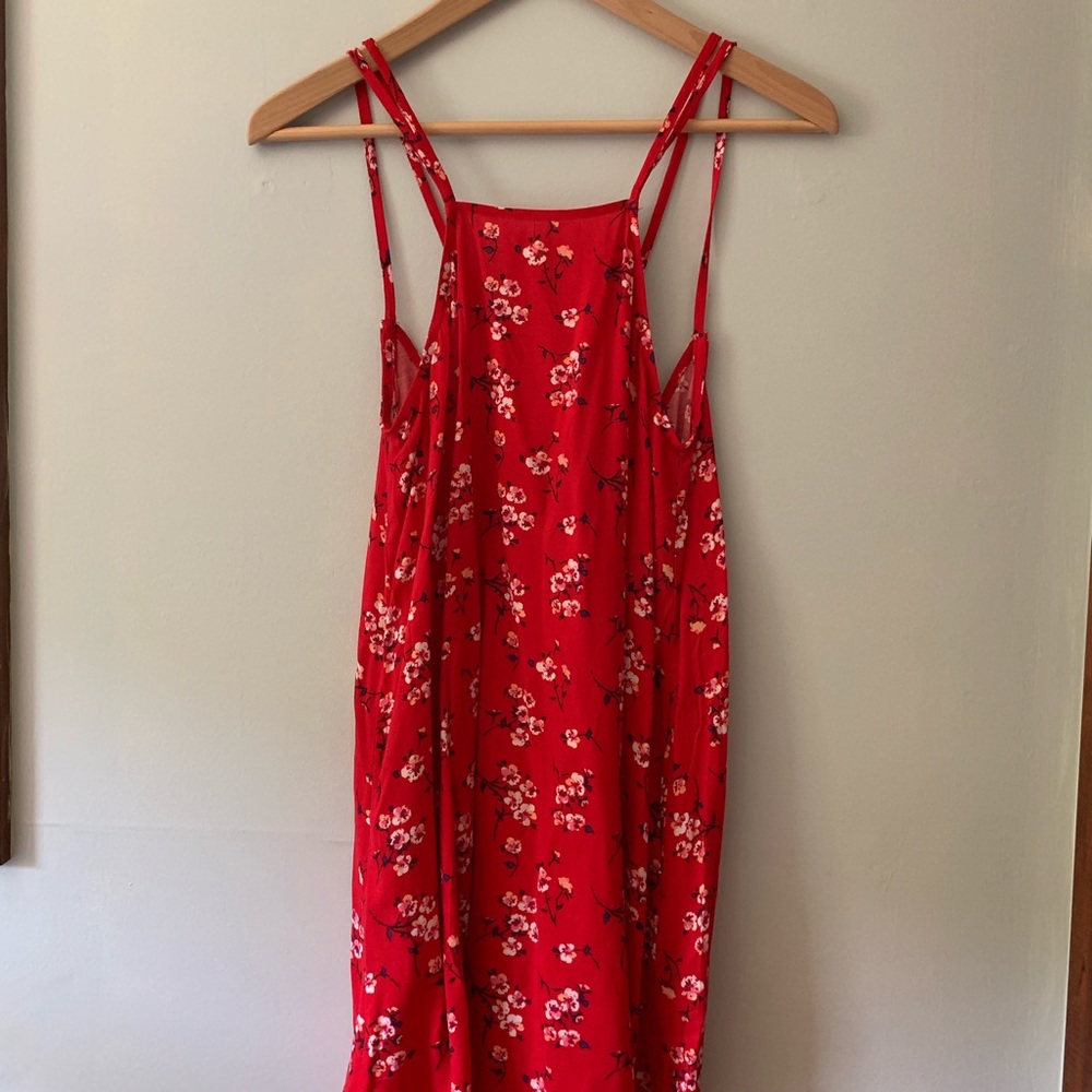 high neck, sundress